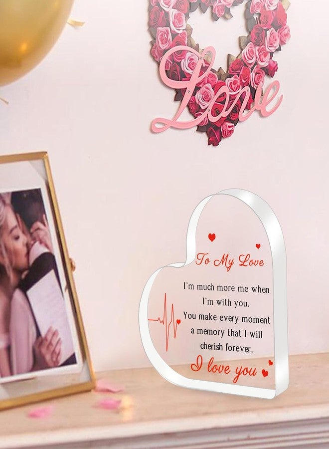 ilifemate Gifts for Her/Him, Girlfriend Boyfriend Gifts - Engraved Acrylic Plaque 4 x 4 Inches, Anniversary Christmas Valentine's Day Birthday Gifts for Girlfriend Boyfriend Husband Wife - Image 4